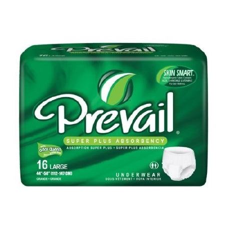 Prevail Maximum Absorbency Underwear, Large, 16-Count (Pack of 4)