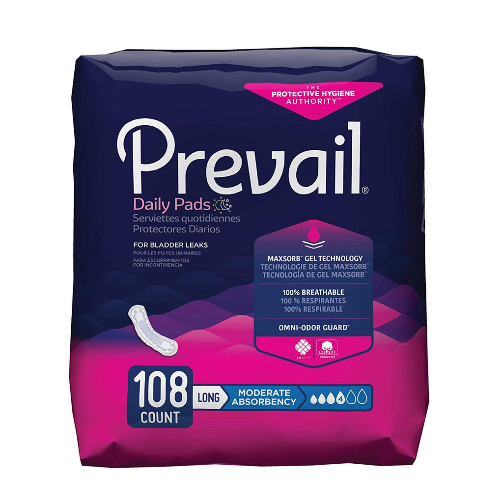 Pad Incontinence Prevail X+ 54Ea/Pk 4Pk/Cs