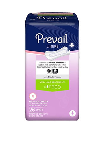Prevail Thin Pantiliners, 1 Case (12packs of 26)