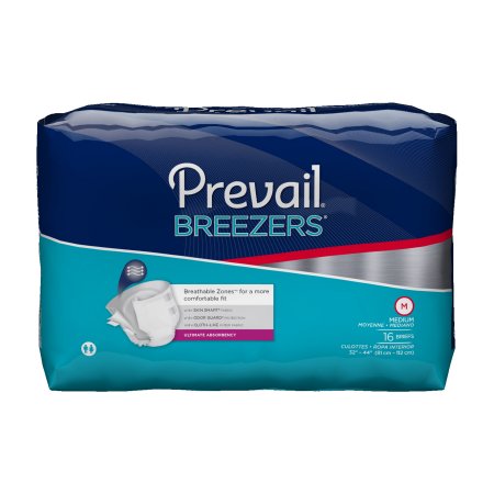 Breezers® by Prevail® Adult Briefs, Medium, Case of 96