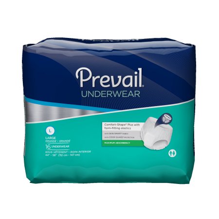 Prevail Maximum Absorbency Underwear, Large, 16-Count (Pack of 4)