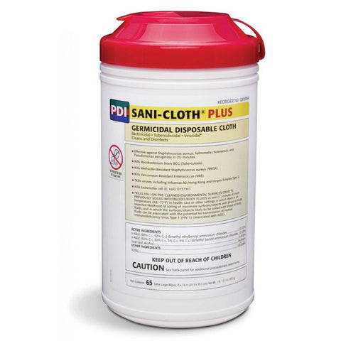 Surface Disinfectant Cleaner Sani-Cloth Plus Premoistened Wipe