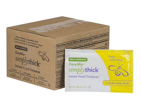 SimplyThick Easy Mix Gel Thickener- 96g Bulk Packets- 25 Ct - 3 Kings Medical Supplies