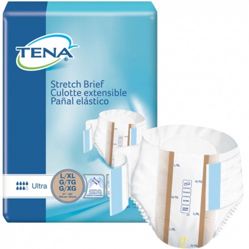 Tena Ultra Stretch Brief 41 to 64 in. waist/hip/Case of 72