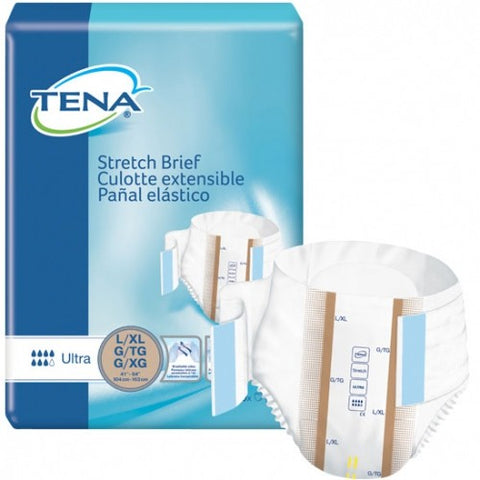 Tena Ultra Stretch Brief 41 to 64 in. waist/hip/Case of 72