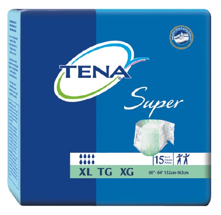 TENA Super Brief - X-Large - Waist: 60" - 64" - 15 Each / Pack
