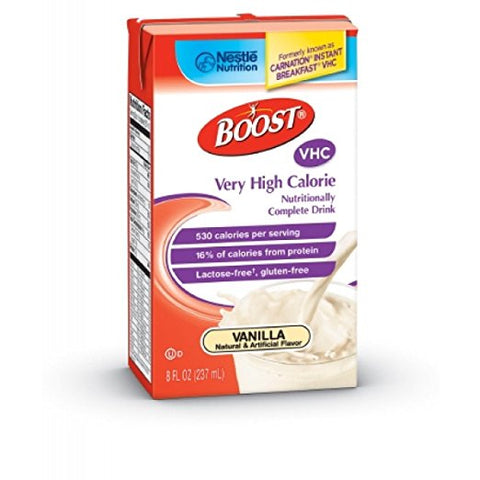 Boost VHC Oral Supplement, Very Vanilla, 8 oz. Carton - Pack of 6 - 3 Kings Medical Supplies