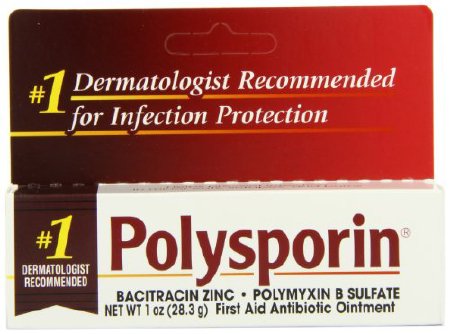 Polysporin First Aid Antibiotic Ointment Without Neomycin, Travel, 1 Oz Tube