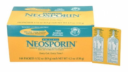 Neosporin 512376900 Antibiotic Ointment, .031 oz. Capacity Packet (Pack of 144)