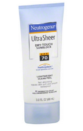 Neutrogena Ultra Sheer Face & Body Stick Sunscreen Spf 70, 1.5 Oz.