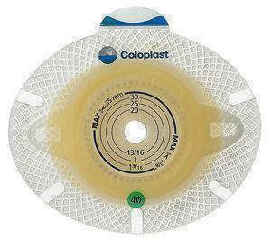 Coloplast SenSura Click Xpro Two-Piece Pre-Cut Convex Light Extended Wear Skin Barrier with Flange and Belt Tabs 1-1/4"
