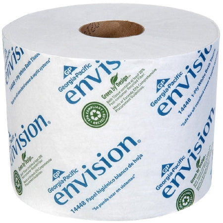 GP Pro 1444801 Standard Bath Tissue, 1-Ply, 1500 Sheets Per Roll (Case of 48)