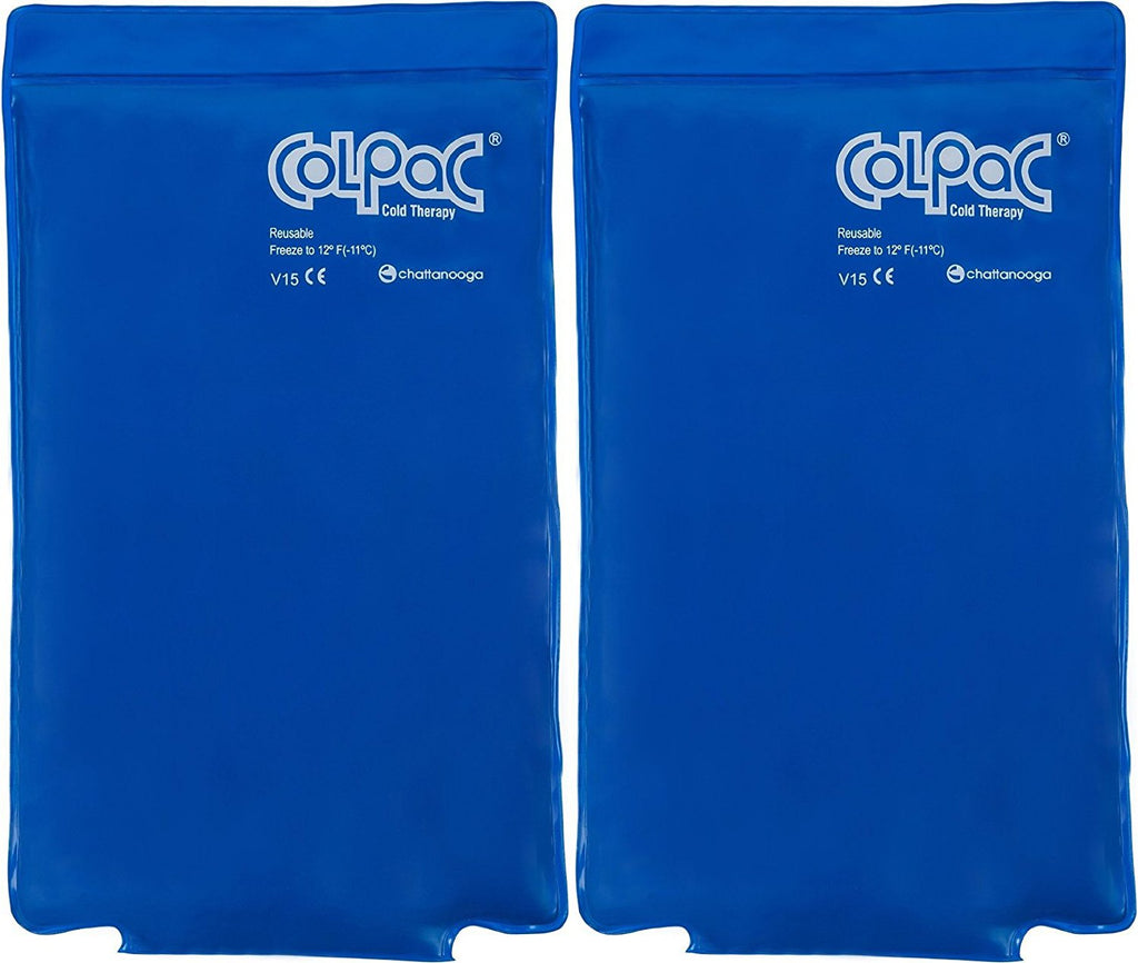 Chattanooga ColPac Blue Vinyl Ice Pack (2 Pack) - Half-Size, 7.5x11 Inch