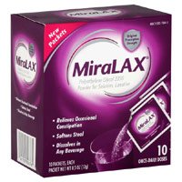 MiraLAX - Laxative - Powder 24 per Box - 17 Gram Strength - Polyethylene Glycol 3350-McK