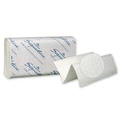 GP 21000 Signature 2-Ply Prem Multifold Paper Towel, White, 9.2" x 9.4" 8000ct