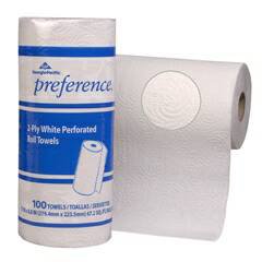 27300 Perforated Paper Towel, 8 4/5 x 11, White, 100 Per Roll (Case of 30 Rolls)