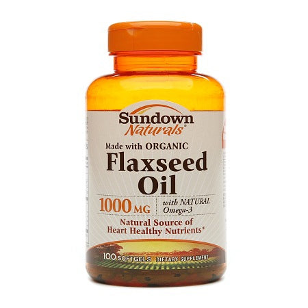 sunmark - Flax Seed Oil Supplement - 1000 mg Strength - Softgel - 100 per Bottle-McK