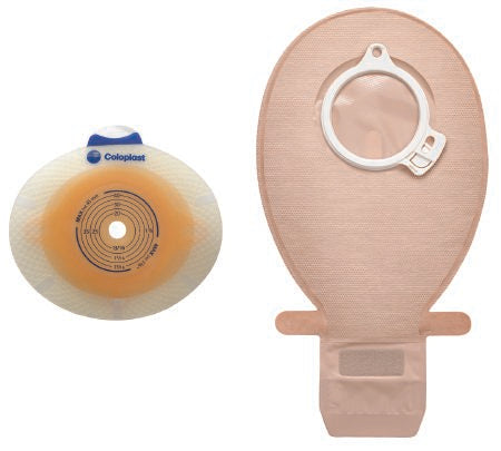 Coloplast SenSura Click Two-Piece Closed Pouch with Integrated Wave Filter 3/4" to 1-3/4" Stoma Opening, 2" Flange, 8-1/
