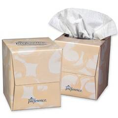 Cube Box Facial Tissue, 2-Ply, White, 7 21/32 x 8 27/32 - 36000