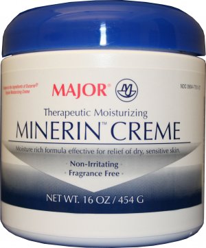 Major Therapeutic Moisturizing Minerin Creme 16oz for Dry, Sensitive Skin Pack of 5