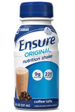 Ensure Original Nutrition Shakes, Coffee Latte, 8 oz -1/Case of 24 Bottles