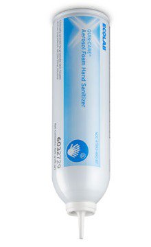 Ecolab Quik-Care Aerosol Foam Hand Sanitizer, 15 oz bottle, 12/case