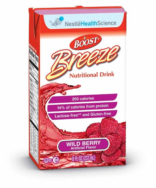 Boost Breeze, Wild Berry 8-Ounce Boxes (Pack of 27)
