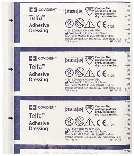 Telfa Kendal Ouchless Adherent 3" x 4" Sterile Dressings 100 Count