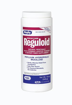 Reguloid - Laxative - Unflavored Powder - 19 oz. 48.57% Strength - Psyllium Husk