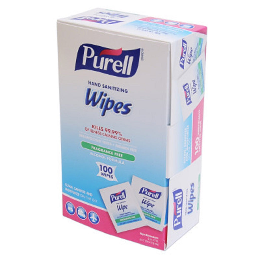 PURELL - Sanitizing Hand Wipes, 5 x 7, 100/Box 9022-10BX (DMi BX by PURELL