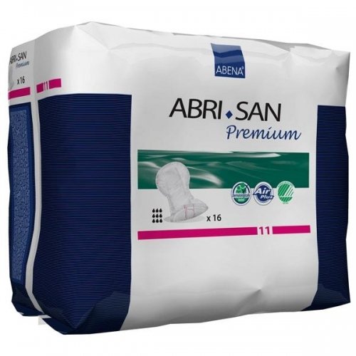 Abri San Premium (11) Air Plus Pad Count Size: 16/BG