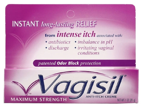 Vagisil Anti-Itch Crème, Maximum Strength, 1 Ounce