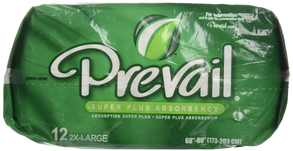 Prevail Maximum Absorbency Underwear, 2X-Large, Pack/12