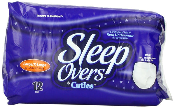 First Quality SLP05302 SleepOvers Pull-On Youth Pants, Heavy Abs, Large/XL PK/12