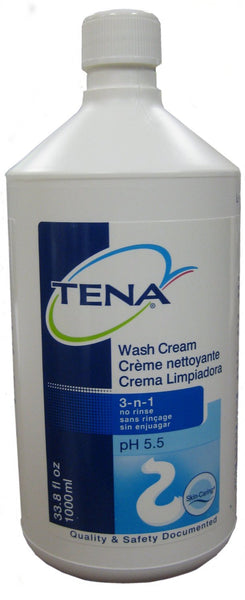 TENA Wash Cream, Tena Wash Cream 33.8 oz, 1 EACH