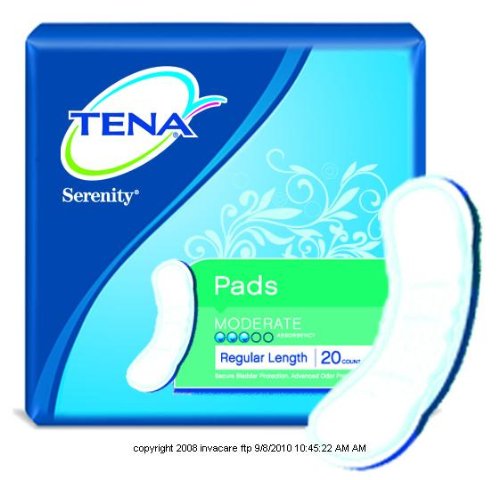 TENA Serenity Bladder Control Pads, Serenity Pads Xtra, (1 PACK, 20 EACH)