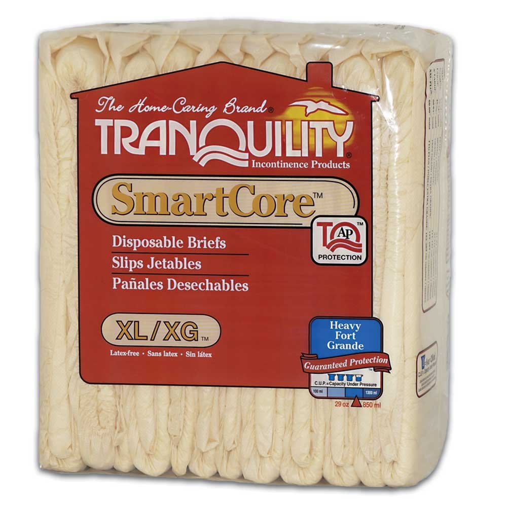 Tranquility SmartCore Breathable Briefs, X-Large, Case/72 (6/12s)