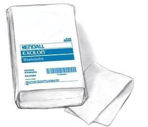 Covidien/Kendall 6040N Excilon Washcloths White Disposable 10" x 13" (Bag of 50)