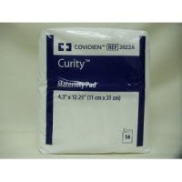 8900106 PT# 2022A Pad Maternity Curity 11' Fluid Dispersive 168/Ca Made by Covidien