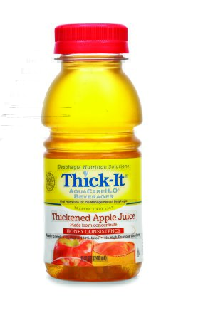 Thick-It AquaCare H2O: Pre-Thickened Apple Juice, Honey-thick liquid, (24/CS)