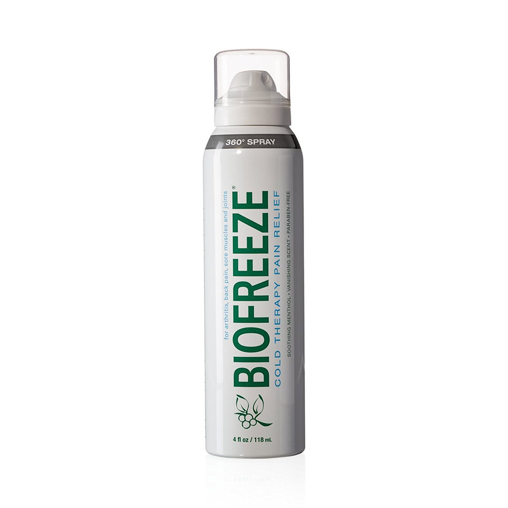 Biofreeze Pain Relief 360 Spray for Muscle Pain, 4 oz Spray, 1 Bottle