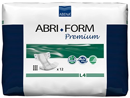 Abena Abri-Form Premium L4 Cloth-Backed Brief, Large, 12 Pack by Abena