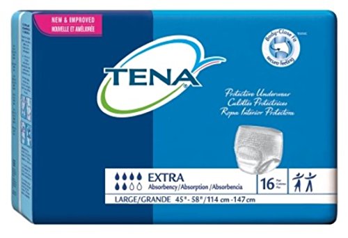 >Tena prtv undwr lg dp. TENA Protective Underwear, Extra Absorbency