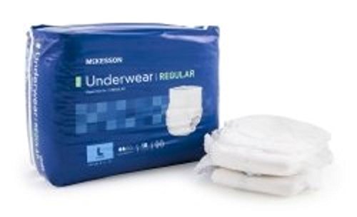 MCKESSON Absorbent Underwear McKesson Pull On Large Disposable Moderate Absorbency (#UWGLG, Sold Per Case)