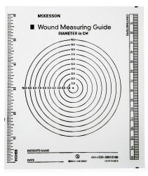 MCKESSON Wound Measuring Device McKesson NonSterile 5 X 7" (#533-30012100, Sold Per Pack)