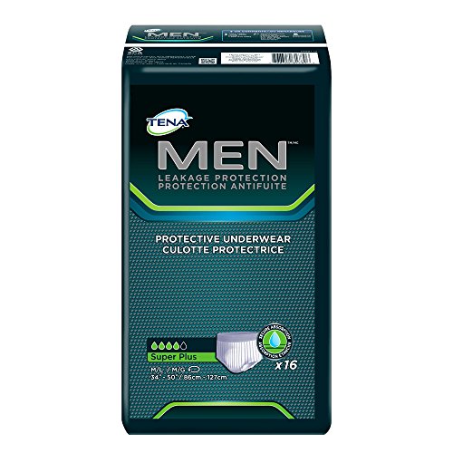 TENA Incontinence Underwear for Men, Protective, Medium/Large, 16 Count