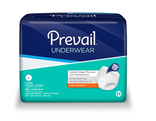 Prevail Protective Underwear, Large, Latex Free Sold By Bag 18/Ea