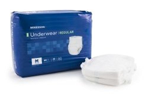 MCKESSON Absorbent Underwear McKesson Pull On Medium Disposable Moderate Absorbency (#UWGMD, Sold Per Case)