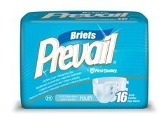 Brief Prevail Small Adult 16Ea/Pk 6Pk/Cs by FIRST QUAL