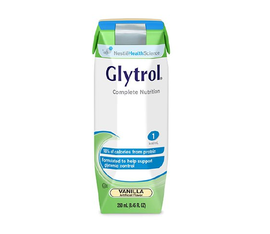 Glytrol, Vanilla, 250 ml by Nestle 24/CS